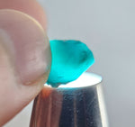 1.5cts GEM SILICA CHRYSOCOLLA CHALCEDONY POLISHED PERU NEW FIND BB339