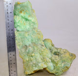 22cm MELANTERITE VOLCANO HOLE INSIDE STALACTITE CHALCANTHITE CRYSTAL PERU  FB77