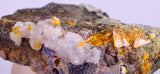 3.4cms GEM RARE WULFENITE FLUORITE MINI CRYSTALS ALAMO ARIZONA USA YB35