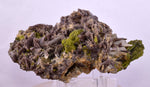 9.7cms AXINITE EPIDOTE QUARTZ GARNET CRYSTALS PERU AESTHETIC COLLECTOR AB244