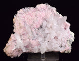 14cms RHODOCHROSITE ROSETTE QUARTZ PERU SPHALERITE JORDANITE ? CRYSTALS RBZ417