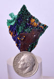 4cms AZURITE MALACHITE CRYSTALS MINERAL SPECIMEN AHOULI MINES MOROCCO UB219