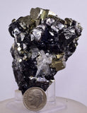 7.2cms MARCASITE PYRITE QUARTZ  ARSENOPYRYTE  PERU SHINY CRYSTALS MINERAL MB115