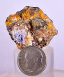 3.2cms GEM WULFENITE FLUORITE CRYSTALS ALAMO ARIZONA USA MINERAL SPECIMEN YB31