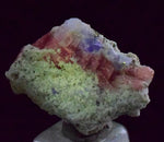 2.3ms RHODOCHROSITE FLUORITE PYRITE CHINA CRYSTAL RHOMBOHEDRAL MINIATURE RB408