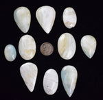 LOT  10 PERUMAR STRONTIANITE ARAGONITE SCENIC QUALITY LOOKS LIKE LARIMAR BB332