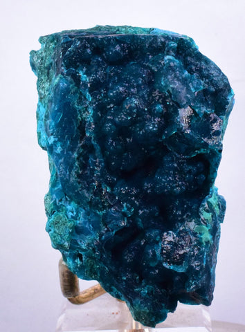 7.5cms BLUE MALACHITE BOTRYOIDAL PERU CRYSTALS GRAPE SPHERES SHINY UB63