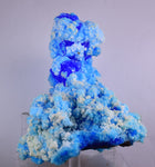 12.5cms NEW BLUE CHALCANTHITE NATURAL BOTRYOIDAL CRYSTALS PERU TRANSLUCENT FB33
