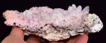 14cms RHODOCHROSITE ROSETTE QUARTZ PERU SPHALERITE JORDANITE ? CRYSTALS RBZ417