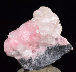 3.4cms RHODOCHROSITE PAGODA CALCITE CRYSTALS JORDANITE (?) GALENA PERU RB509
