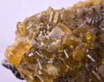 3.7cms GEMMY BARITE GOLDEN CRYSTALS PERU SHINY TRANSLUCENT MINERAL EB86