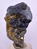 4.5cms GALENA QUARTZ PYRITE CRYSTAL CUBIC PERU MINERAL SPECIMEN  GB38