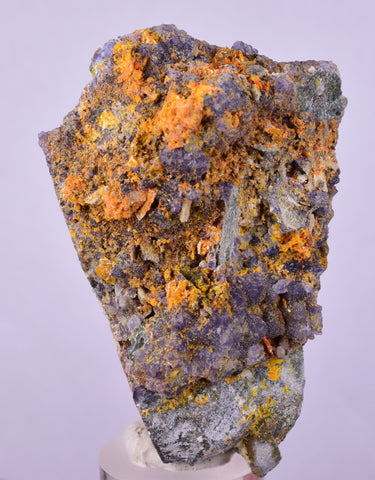 6.8cms GEM RARE WULFENITE FLUORITE MINI CRYSTALS ALAMO ARIZONA USA YB55