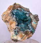 6.9cms DRUZY CHRYSOCOLLA QUARTZ PERU COPPER MINERAL SPECIMEN COLLECTOR DB87