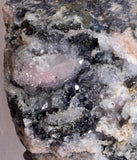 5.6cm ACANTHITE RHODOCHROSITE CHALCOPYRITE PYRARGYRITE QUARTZ CRYSTAL PERU HB182