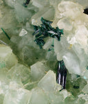 8.4cms ATACAMITE CALCITE DRUZY CHRYSOCOLLA MALACHITE LILY MINE PERU DB72