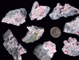 LOT 10 RHODOCHROSITE ROSETTE PERU PINK CRYSTALS HUANZALA MINE MINERAL RB582