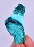 2.9grs BLUE MALACHITE CHRYSOCOLLA SCULPTURE SCENIC PERU ROUGH DECORATION UB161
