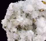 4cms APATITE QUARTZ PYRITE CRYSTALS DICKITE PERU HUANZALA AB228