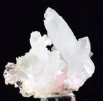 3.9cms RHODOCHROSITE QUARTZ PERU PINK CRYSTALS MINERAL RB257