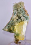 10cms ATACAMITE SELENITE CALCITE CRYSTAL LILY MINE 2000 DISCOVERY PERU TB82