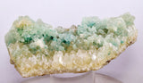 7.3cms ATACAMITE CALCITE DRUZY CHRYSOCOLLA MALACHITE LILY MINE PERU AB178