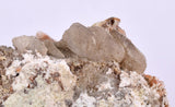 6.1 cms RED ORANGE ZEOLITE STILBITE LAUMONTITE CALCITE CRYSTALS PERU FB60