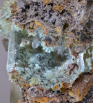 21.5cms TWIN SELENITE CRYSTALS CHRYSOCOLLA SPHERES INSIDE LILY MINE PERU TB126