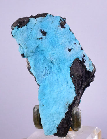 6.6cms CHRYSOCOLLA BOTRYOIDAL CRYSTALS PERU SPHERES GRAPE TURQUOISE COLOR CB71