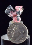 1.6cms RHODOCHROSITE FLUORITE PYRITE CRYSTAL RHOMBOHEDRAL SUPER MINIATURE RB308
