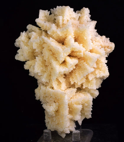 12cms NATURAL SCULPTURE CALCITE ARAGONITE (?) CRYSTALS PERU SHINY GB58