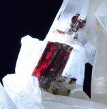 10cms RED HUBNERITE QUARTZ CRYSTALS MINERAL SPECIMEN COLLECTOR PERU MB138