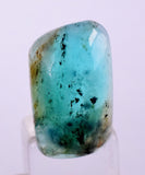 6.5ct GEM BLUE OPAL SCENIC CABOCHON PERU SEASCAPE PENDANT JEWELRY BB101