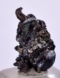 1.1cms NATIVE SILVER WIRE PERU ACANTHITE UCHUCCHACUA MINE MINERAL SPECIMEN HB197