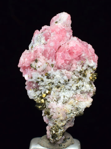 3ms RHODOCHROSITE FLUORITE PYRITE CHINA CRYSTAL RHOMBOHEDRAL MINIATURE RB407