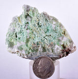 5.7cms GEM SELENITE CHRYSOCOLLA CRYSTAL LILY MINE 2000 DISCOVERY PERU TB52