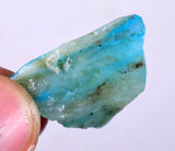 3.9 grams GEM BLUE OPAL PERU ROUGH SCENIC SEASCAPE MINERAL SPECIMEN OB40