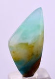 4.5ct GEM BLUE OPAL SCENIC CABOCHON PERU SEASCAPE PENDANT JEWELRY BB352