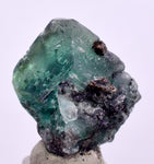 2cms GEOCRONITE GREEN FLUORITE CRYSTAL PERU MILPO ATACOCHA PERU SHINY KB37