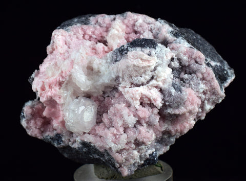 5cms RHODOCHROSITE PAGODA MANGANOAN CALCITE CRYSTALS JORDANITE GALENA PERU RB501