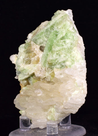 7.5cms AUGELITE CRYSTAL PERU DARK GREEN BRIGHT NEEDLE QUARTZ PASTO BUENO AB233