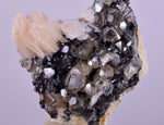 4.3cms CERUSSITE BARITE GALENA CRYSTALS MOROCCO MINERAL SPECIMEN KB43