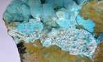 5.6cms DRUZY CHRYSOCOLLA QUARTZ PERU COPPER MINERAL SPECIMEN COLLECTOR DB67