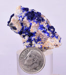3.9cms GEM AZURITE CRYSTALS MEXICO ROYAL BLUE COLOR SHINY UB272