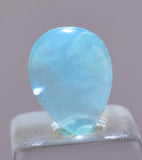 1ct GEM BLUE OPAL SCENIC CABOCHON PERU SEASCAPE PENDANT JEWELRY BB351