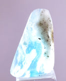 6.5ct GEM BLUE OPAL SCENIC CABOCHON PERU SEASCAPE PENDANT JEWELRY BB102