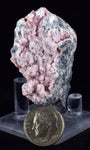 5.2cms RHODOCHROSITE ROSETTE PERU PINK CRYSTALS HUANZALA MINE MINERAL RB568