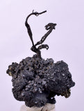 3.2cms NATIVE SILVER WIRES PERU ACANTHITE PYRITE UCHUCCHACUA MINE HB248