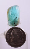 6.5ct GEM BLUE OPAL SCENIC CABOCHON PERU SEASCAPE PENDANT JEWELRY BB101