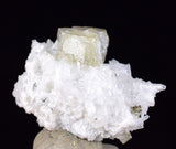 1.9cms APATITE QUARTZ PYRITE CRYSTALS CHALCOPYRITE MINIATURE PERU HUANZALA AB110